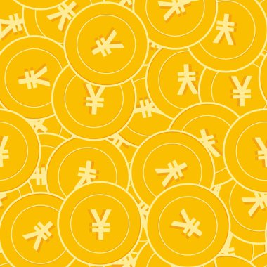 Çin Yuan sikkeleri kusursuz desen. Etkileyici.