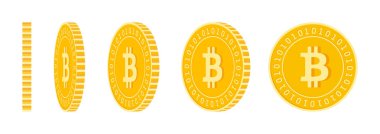 Bitcoin, internet para setleri, animasyon yeniden