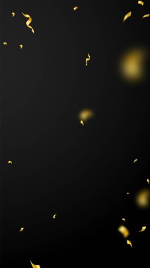 Flamalar ve konfeti. Altın sarısı süslemeler ve 