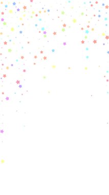 Büyüleyici bir konfeti. Kutlama yıldızları. C