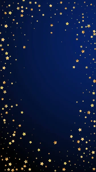 Золоті зірки випадкові розкішні ігристі конфетті. Пташка — стоковий вектор