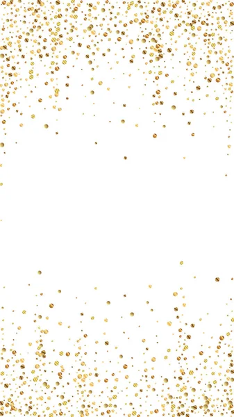 Festive delicate confetti. Celebration stars. Gold — Stock Vector