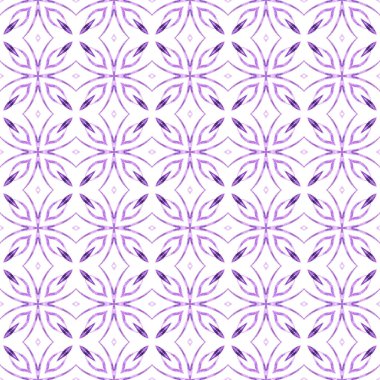 Sembol suluboya deseni. Mor ideal boho 