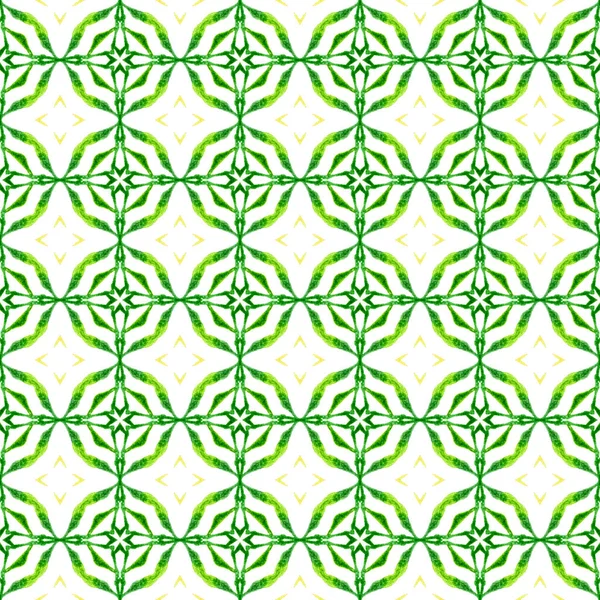 Oriental arabesque bordure dessinée à la main. Vert — Photo