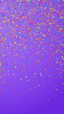 Neşeli enerjik konfeti. Kutlama yıldızları. Rai!