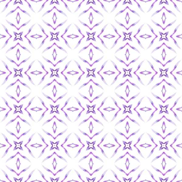 Hand drawn tropical seamless border.  Purple — Stock Photo, Image