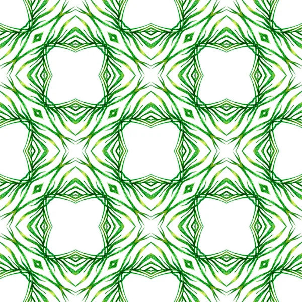 Yeşil geometrik sembolün suluboya sınırı. Yeşil — Stok fotoğraf