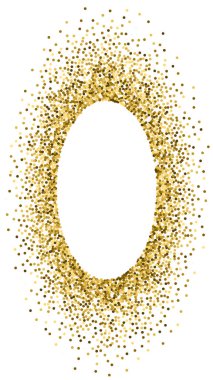 Yuvarlak altın parıltılı lüks konfeti. Dağılın