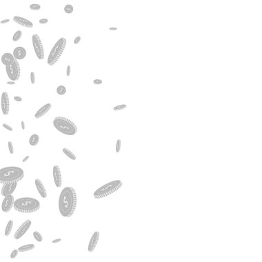 Amerikan dolarları düşüyor. Dağınık siyah ve--