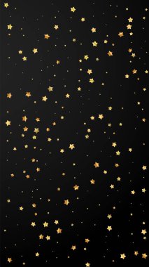 Altın yıldızlı, pırıl pırıl lüks konfeti. Scatt.