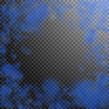 Koyu mavi çiçek yaprakları dökülüyor. Canlı romantizm