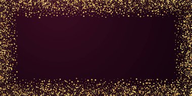 Altın konfeti konfeti konfetisi. Dağınık