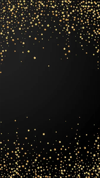 Gouden sterren luxe sprankelende confetti. Verspreid sperma — Stockvector