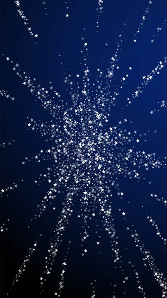 Increíble caída estrellas fondo de Navidad. Sutil — Vector de stock