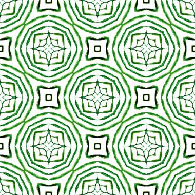 Sembol suluboya deseni. Yeşil zarif boho 