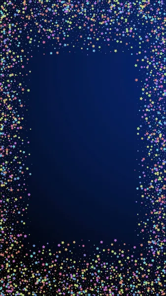 Confeti fresco festivo. Estrellas de celebración. Colorido — Vector de stock