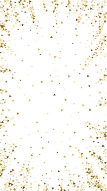 Altın üçgenler, ışıl ışıl konfeti. Scattere