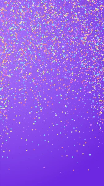 Des confettis cool et festifs. Des stars de la fête. Coloré — Image vectorielle