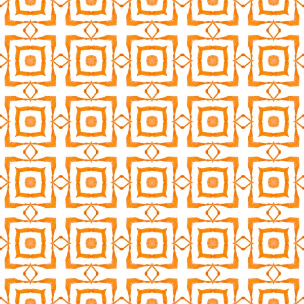 Repeating striped hand drawn border. Orange — Stock Photo, Image