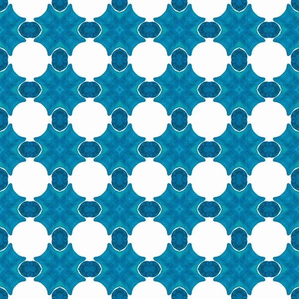 Organische tegels. Blauwe prachtige boho chique zomer — Stockfoto