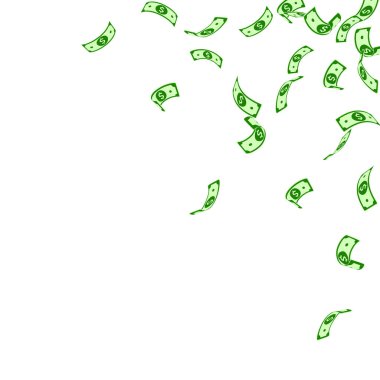 Amerikan dolarları düşüyor. Kısıtlı Amerikan dolarları