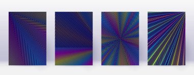 Sanat kartı. Soyut çizgiler modern broşür 