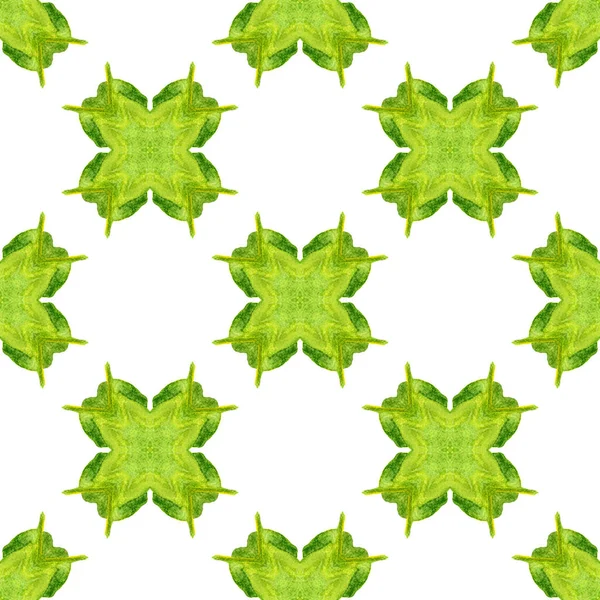 Тропический бесшовный рисунок. Зеленый стильный бохо — стоковое фото