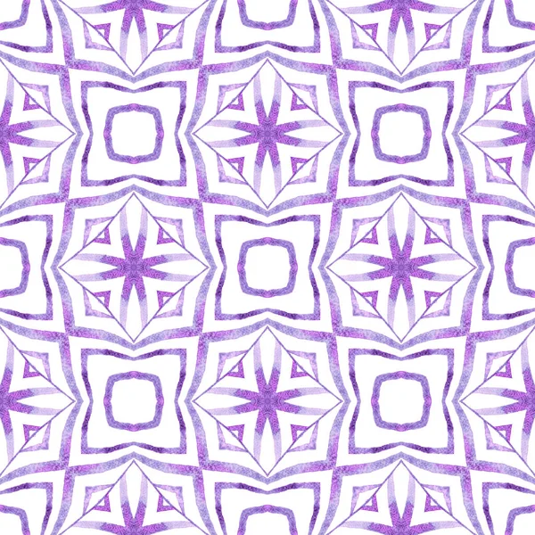 Repeating striped hand drawn border. Purple — Stock Photo, Image