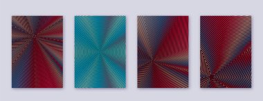 Sanat kartı. Soyut çizgiler modern broşür