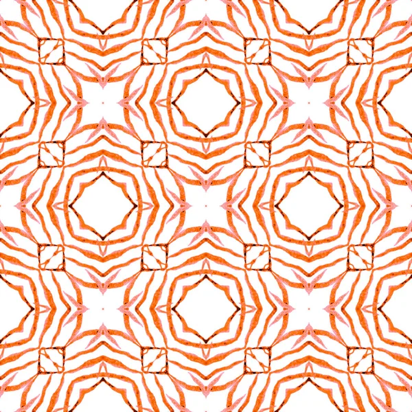 Ręcznie rysowana granica bez szwu. Pomarańcza — Zdjęcie stockowe