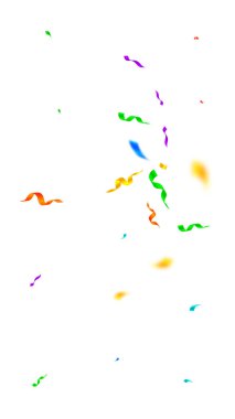 Flamalar ve konfeti. Renkli flamalar.