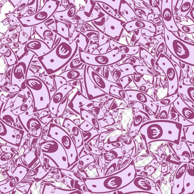 Avrupa Birliği Euro notları düşüyor. Kirli EUR faturaları