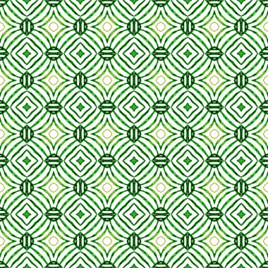 El çizimi tropikal, pürüzsüz sınır. Yeşil