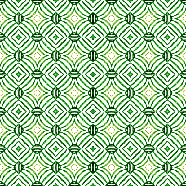 Borde tropical sin costuras dibujado a mano. Verde — Foto de Stock