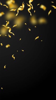 Flamalar ve konfeti. Altın sarısı süslemeler ve