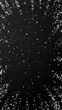 Yılbaşı arka planında rastgele beyaz noktalar. İnce sinek.