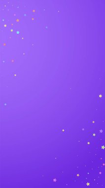 İdeal konfeti. Kutlama yıldızları. Renkli