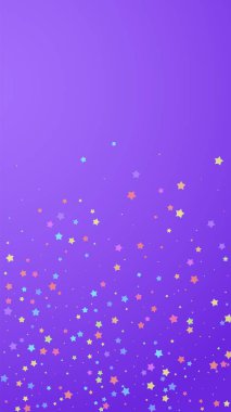 Şenlikli, etkileyici konfeti. Kutlama yıldızları. Birlikte