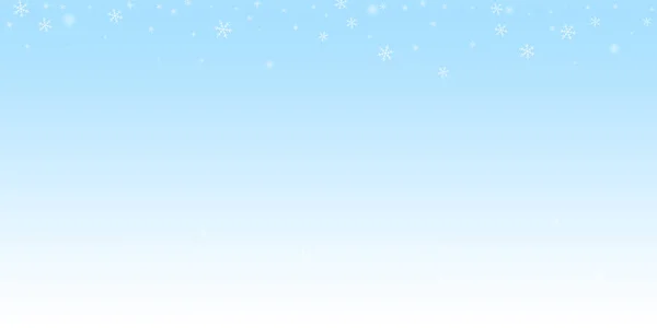 Řídce zářící sníh vánoční pozadí. Jemné f — Stockový vektor