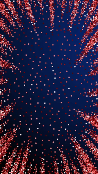 Confettis Étincelants Luxe Rouge Paillettes Dispersion Petites Particules Sur Fond — Image vectorielle