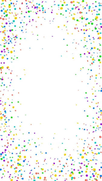 Feestelijke Glamoureuze Confetti Feeststerren Heldere Confetti Witte Achtergrond Fascinerende Feestelijke — Stockvector