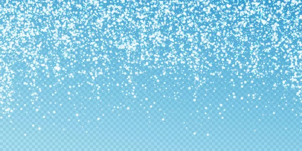 Increíble Caída Nieve Fondo Navidad Copos Nieve Voladores Sutiles Estrellas — Archivo Imágenes Vectoriales