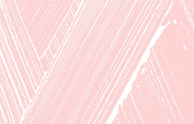 Grunge dokusu. Üzücü pembe iz. Büyük arka plan. Gürültü iğrenç grunge dokusu. Optimal sanatsal yüzey. Vektör illüstrasyonu.