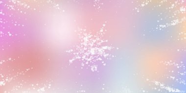 Beyaz kalp konfetileri sever. Sevgililer Günü patlaması hayret verici bir geçmiş. Renk geçiş geçmişinde şeffaf kalp konfetileri düşüyor. Hoş vektör illüstrasyonu.