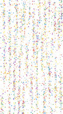 Keyifli konfeti. Kutlama yıldızları. Chil.