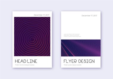 Minimum kapak tasarım şablonu. Karanlık arka planda mor soyut çizgiler. Dramatik kapak tasarımı. Olağanüstü katalog, poster, kitap şablonu vs..