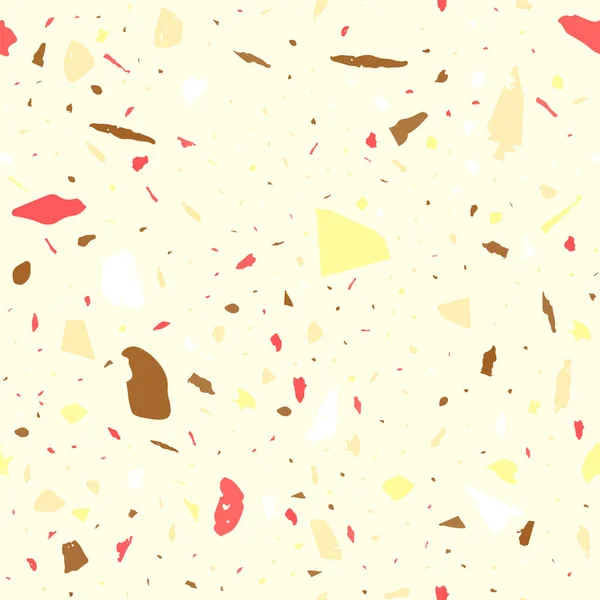 Terrazzo Seamless Pattern Красочная Классическая Текстура Пола Захватывающий Дух Фон — стоковый вектор