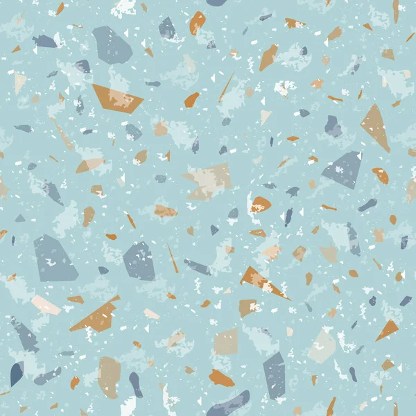 Modello Terrazzo Senza Cuciture Delicato Pavimento Classico Texture Sfondo Classico — Vettoriale Stock