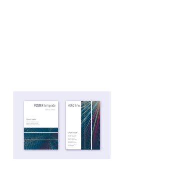 Geometrik kapak tasarım şablonu seti. Koyu arkaplanda kırmızı beyaz mavi çizgiler. Garip kapak tasarımı. Canlı katalog, poster, kitap şablonu vs..