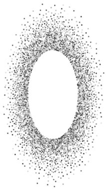 Yuvarlak gümüş parıltılı, ışıltılı konfeti. Beyaz arka planda dağılmış küçük altın parçacıkları. Mest edici bir şablon. Garip vektör arkaplanı.